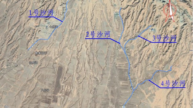 平川區黃嶠鎮雙鋪村紅山渠沙河河..